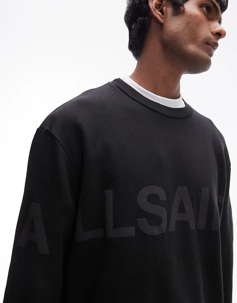 

Толстовка Biggy с логотипом в тон черного цвета AllSaints