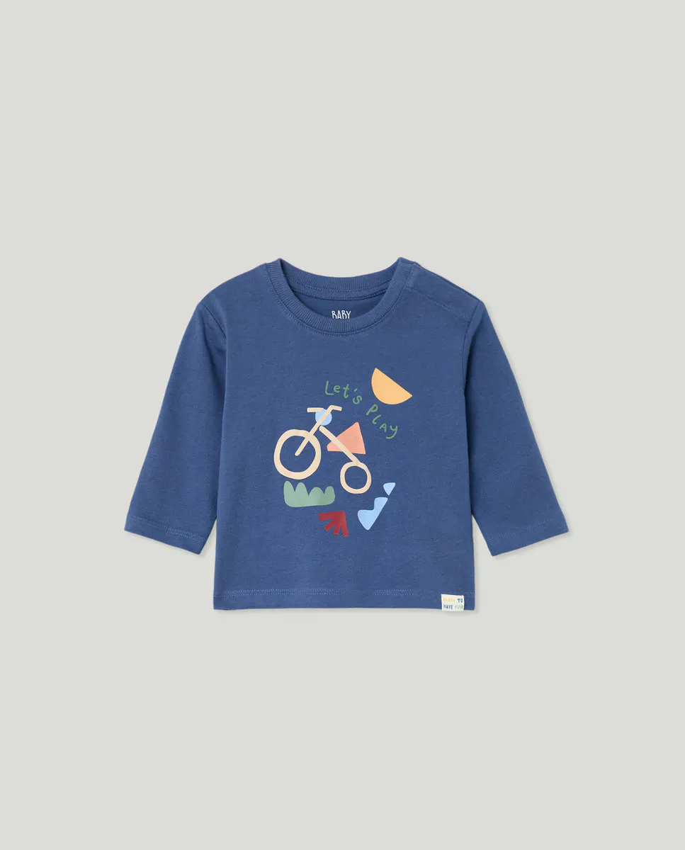 

Футболка с длинными рукавами для мальчика Baby El Corte Inglés, синий