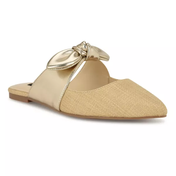 Туфли Bowin с заостренным носком без застежки Nine West, цвет light natural