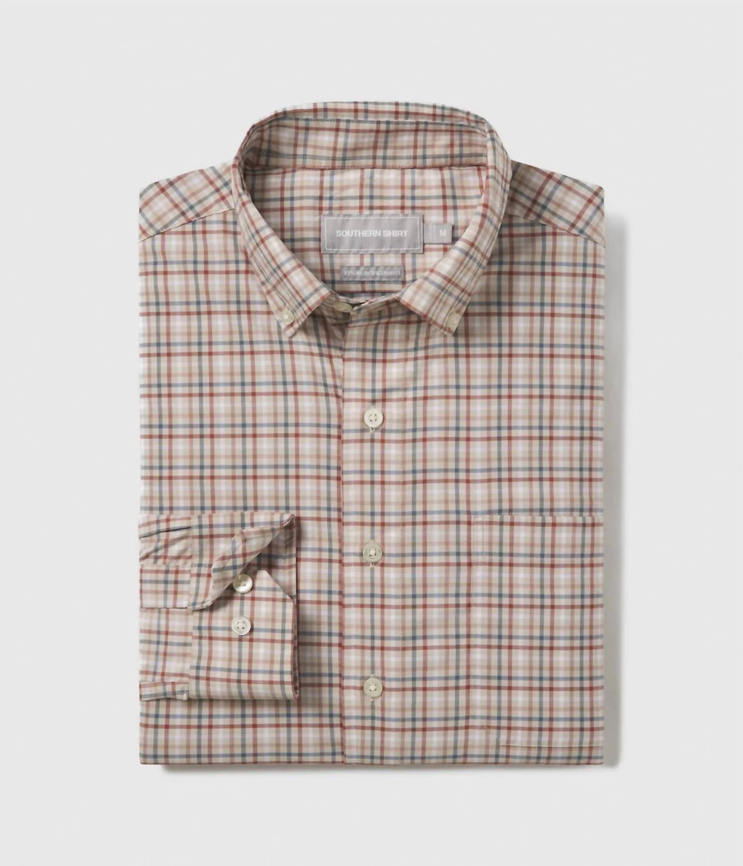 

Мужская рубашка Samford Check с длинным рукавом в цвете Browning Southern Shirt Company