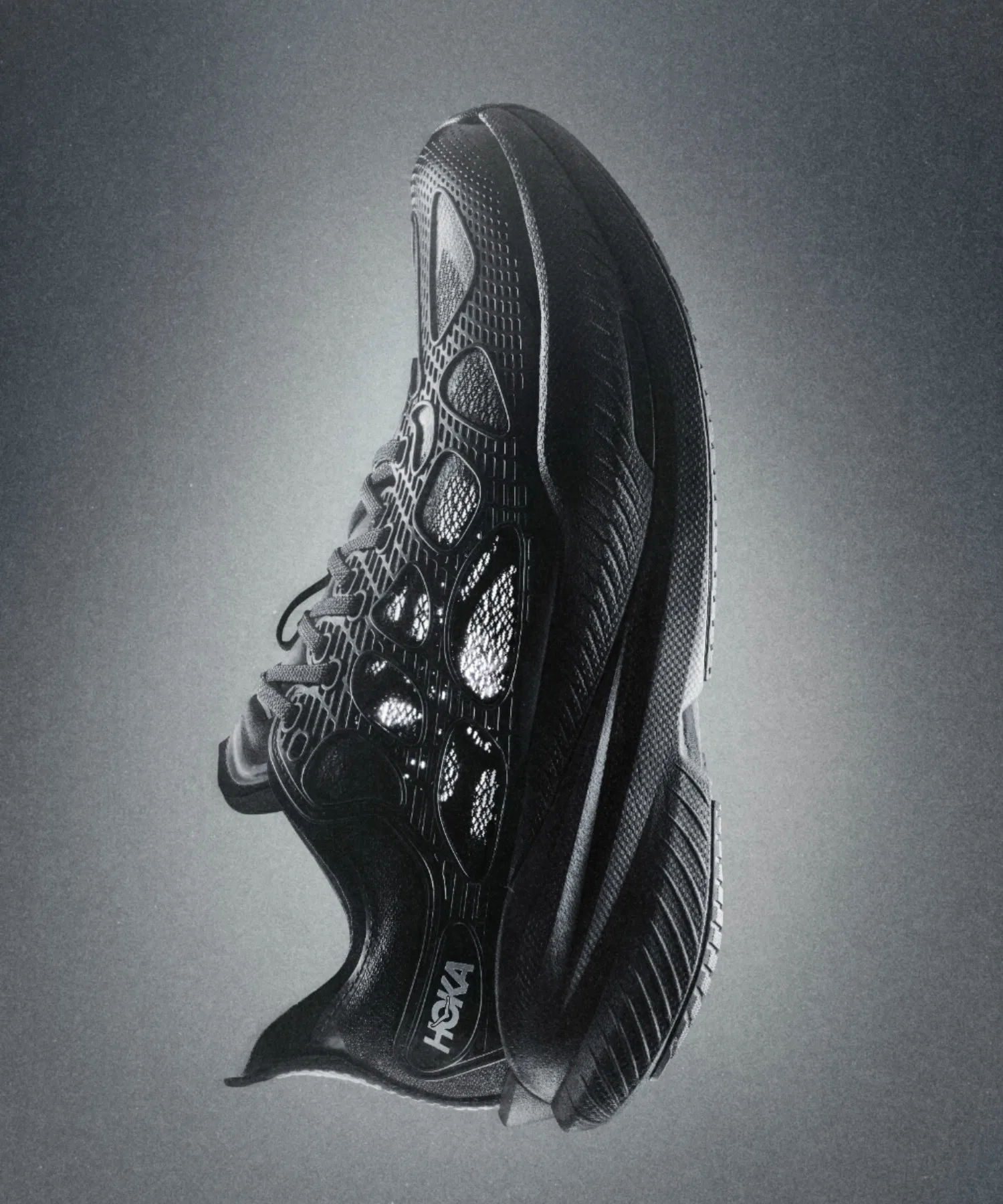 Унисекс кроссовки HOKA MACH X CAGED для бега чёрные — фото 2