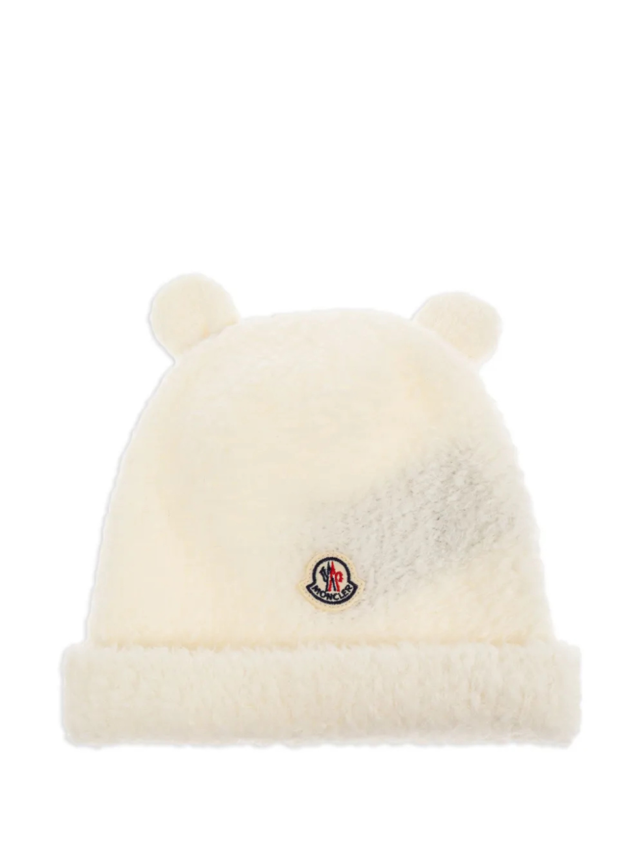

Шерстяная шапка с ушками Moncler Enfant, белый
