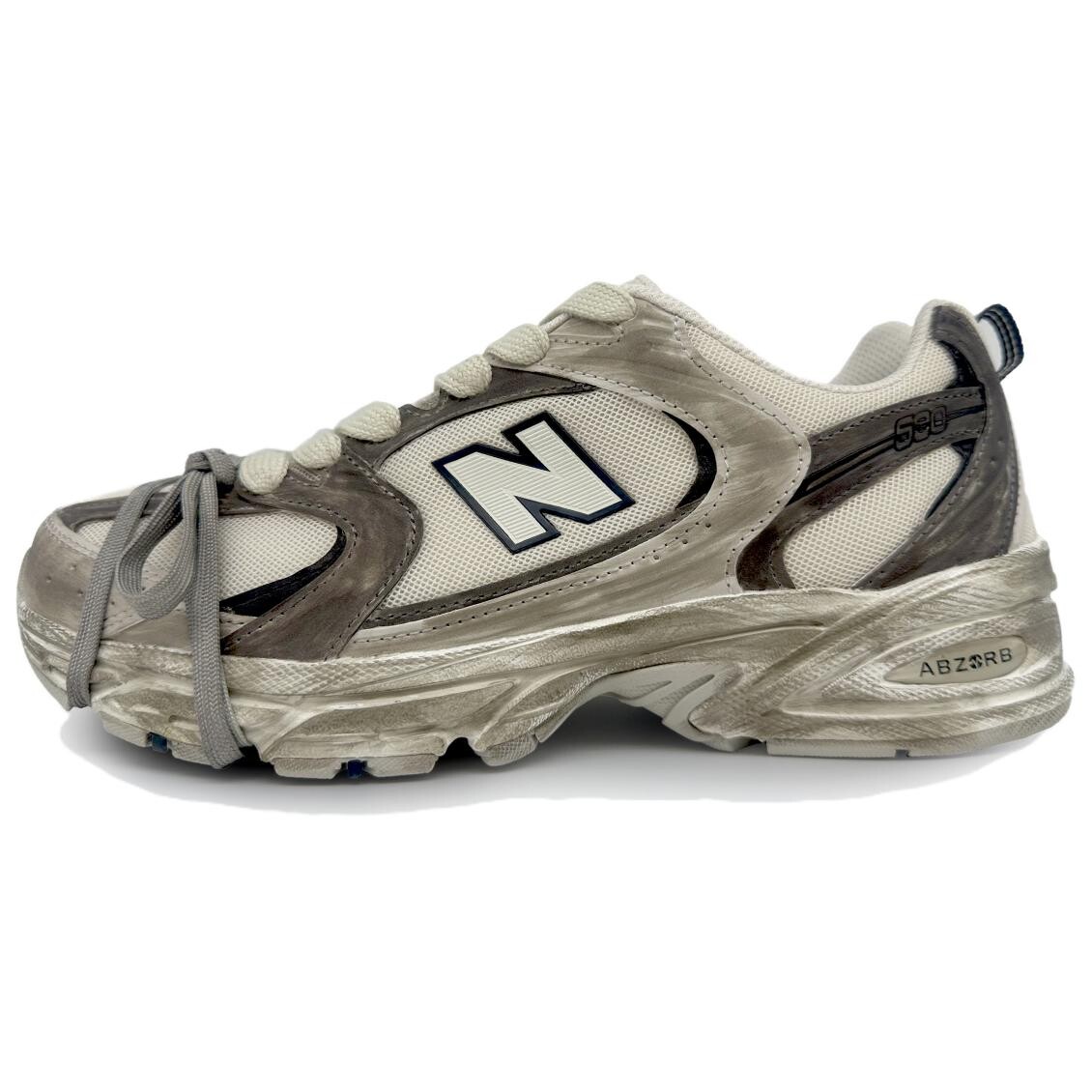 

Кроссовки NB 530 унисекс с низким верхом цвета хаки/белого цвета New Balance