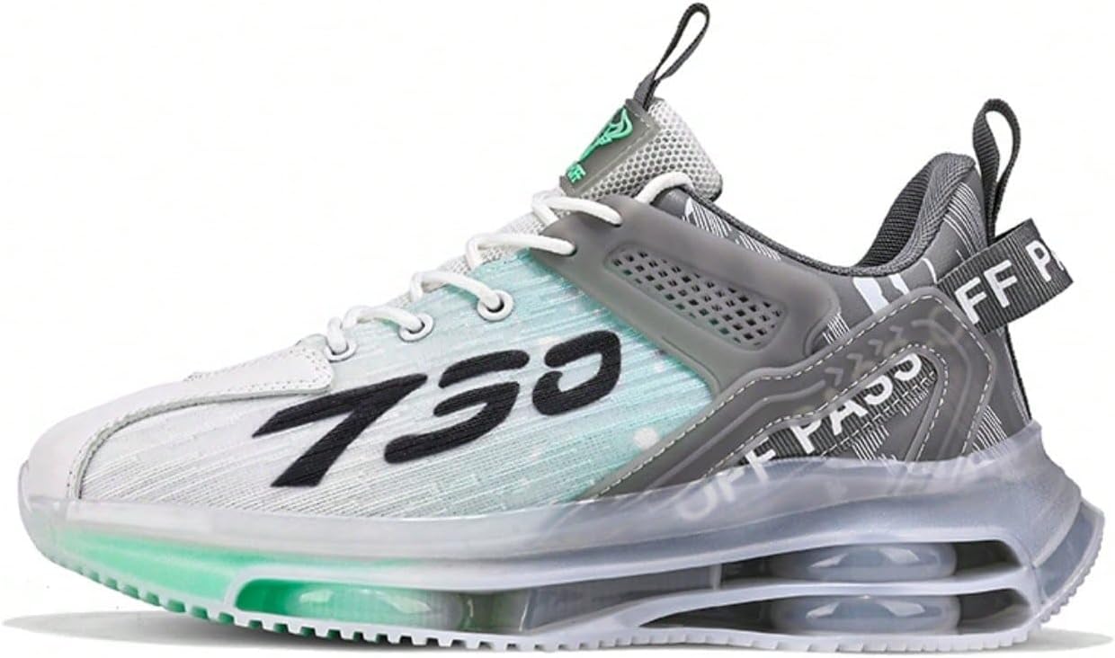 

Дышащие кроссовки с сеткой и контрастными вставками, спортивного стиля, с амортизирующей подошвой с воздушной подушкой, для бега, ходьбы и тренировок, на все сезоны, низкие, в уличном стиле, для мужчин Ctkvbmeoi, серый