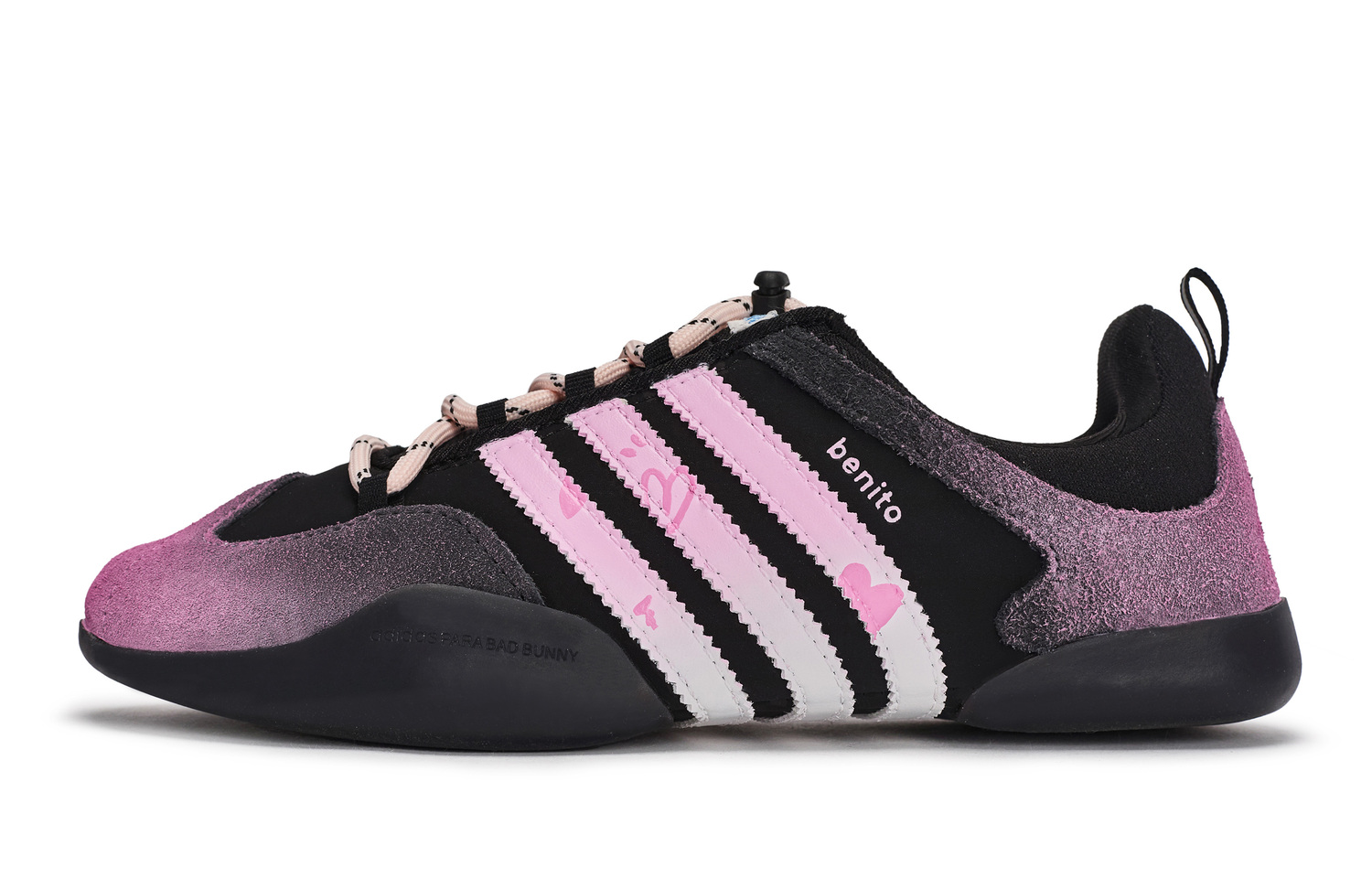 

Bad Bunny x Ballerina 811 Manufacturing, Sweet Heartbeat устойчивые к истиранию низкие повседневные кроссовки Unisex Adidas, розовый