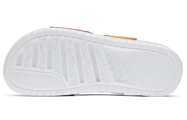 Тапочки benassi duo ultra slide 'metallic summit white' Nike, желтый — фото 4