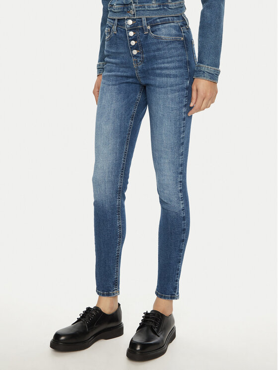 

Обтягивающие джинсы Nora DW0DW19546 Tommy Jeans, синий