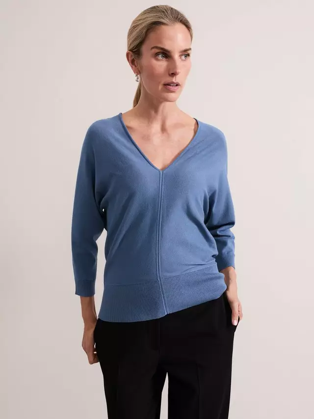 

Джемпер Phase Eight Gina Batwing, синий