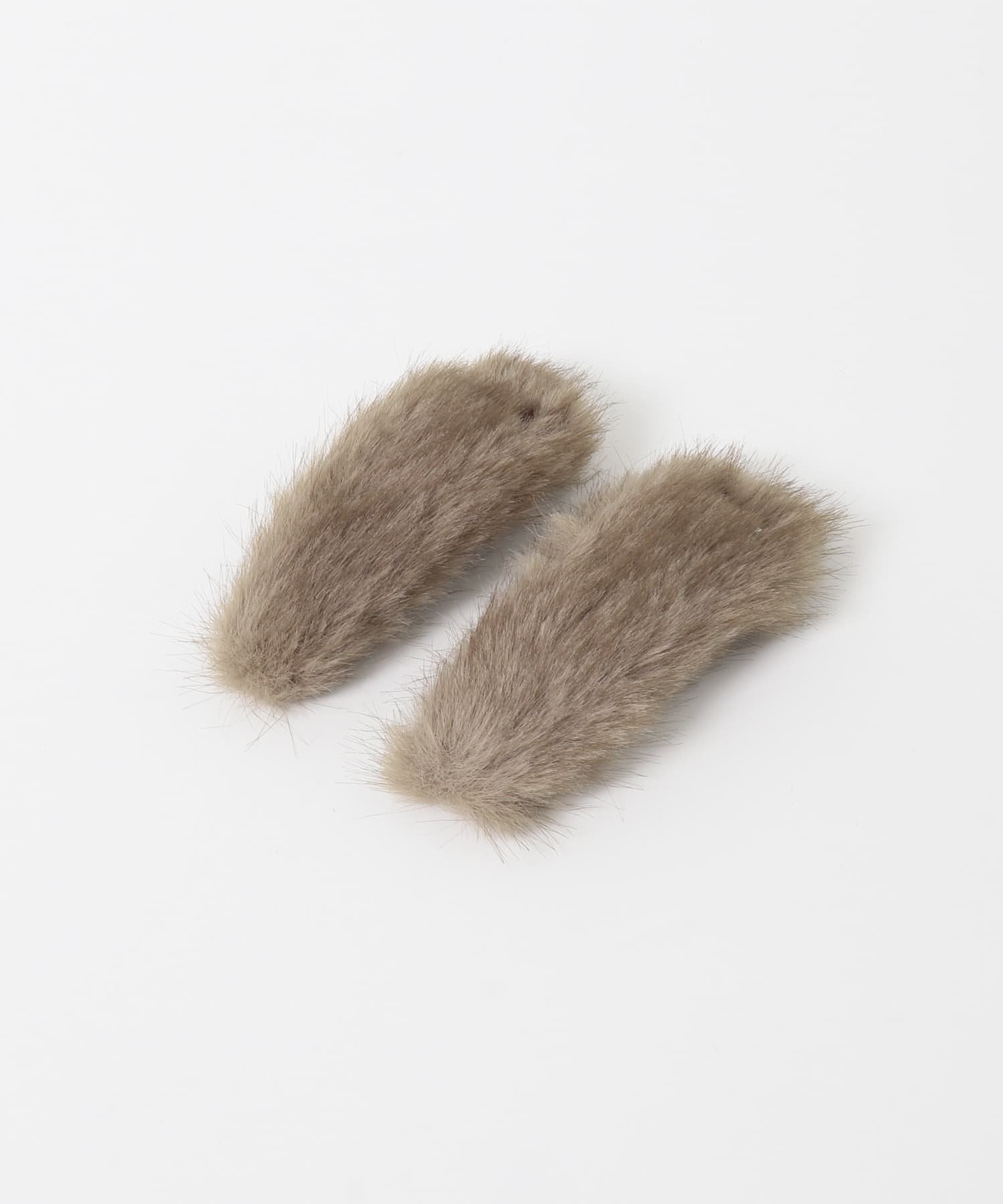 Заколки для волос heyep из искусственной норки - 2 шт. Urban Research Rosso, brown — фото 2