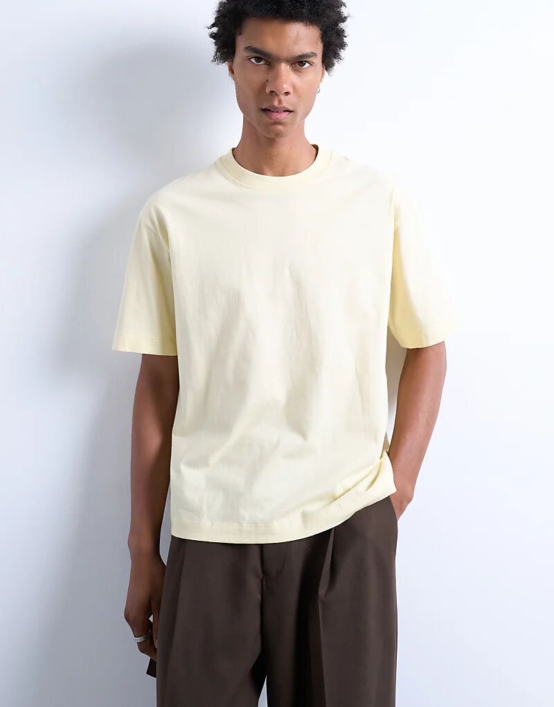 

Укороченная футболка Topman желтого цвета - ЖЕЛТЫЙ