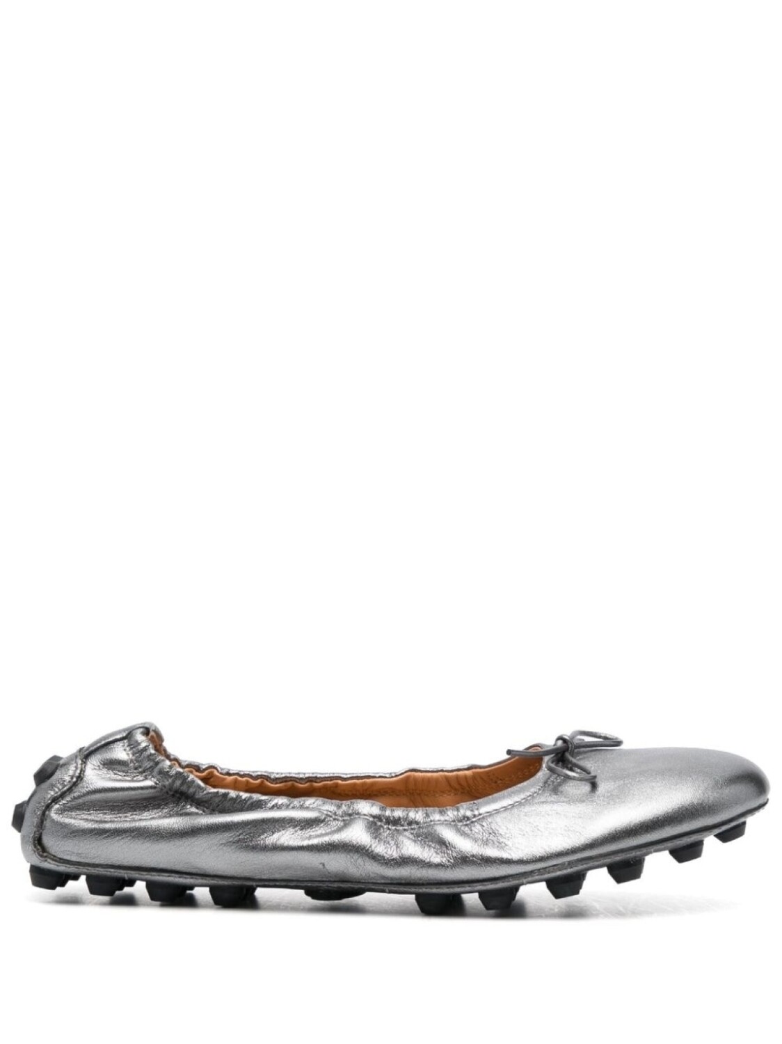 Tod's балетки Gommino, металлик
