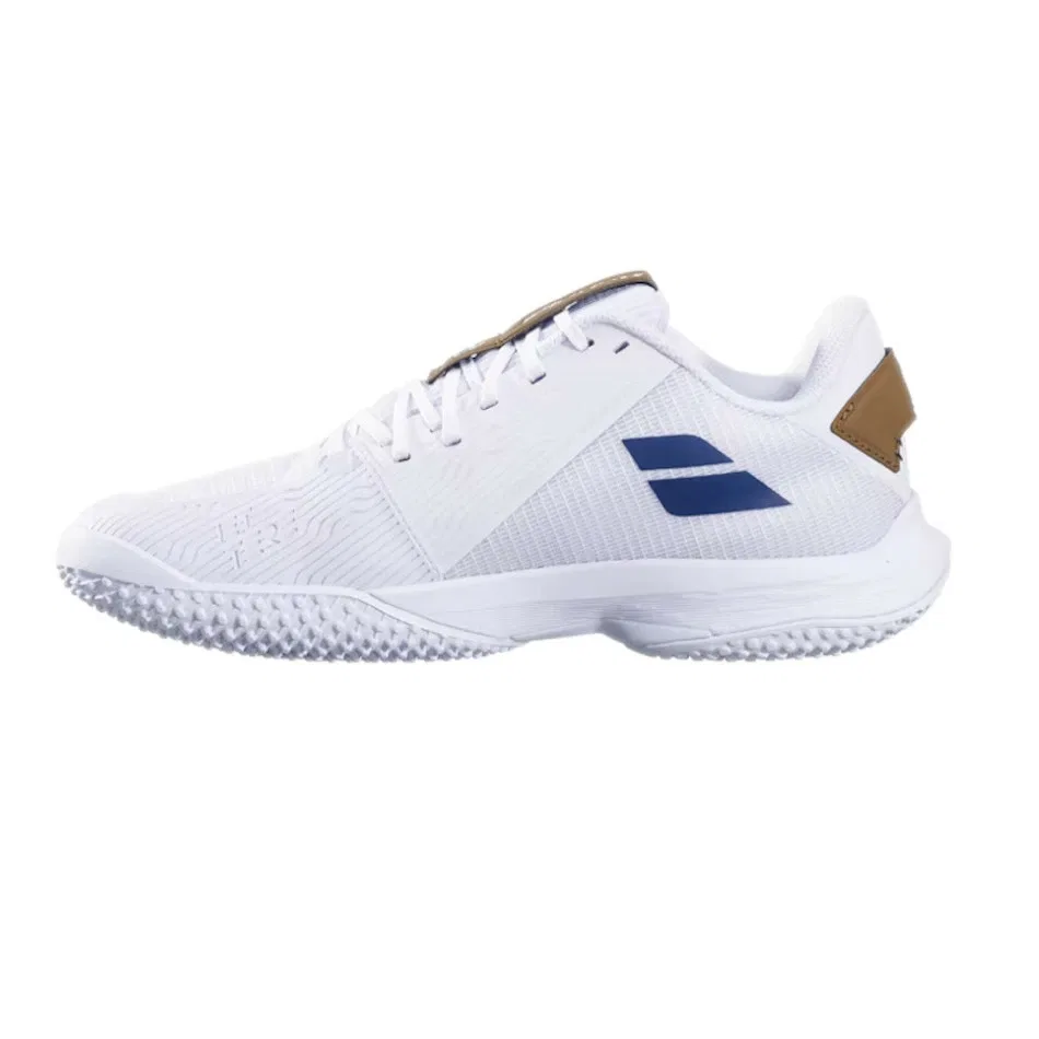 Мужские теннисные кроссовки «Jet Tere 2 Sand Grass Wimbledon» от Babolat, White X Navy Blue (1097) — фото 3