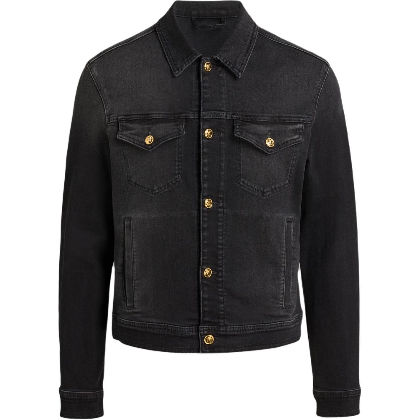 

VERSACE Куртка джинсовая мужская черная, Black