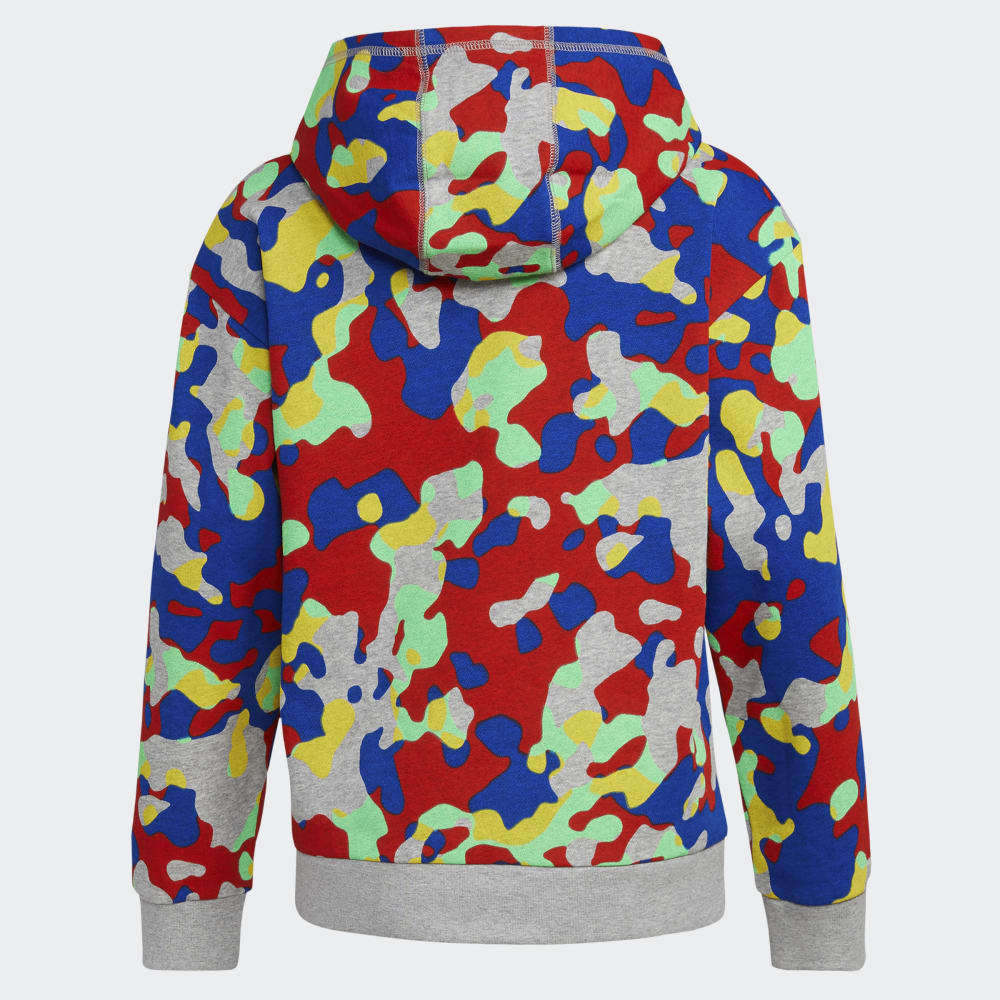 

Спортивное худи Adidas Camo Allover Print Pullover Hoodie, цвет Medium Grey Heather