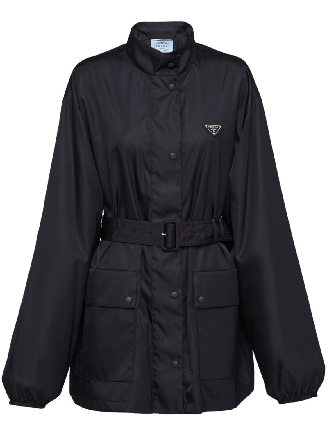 

Prada плащ с поясом, черный