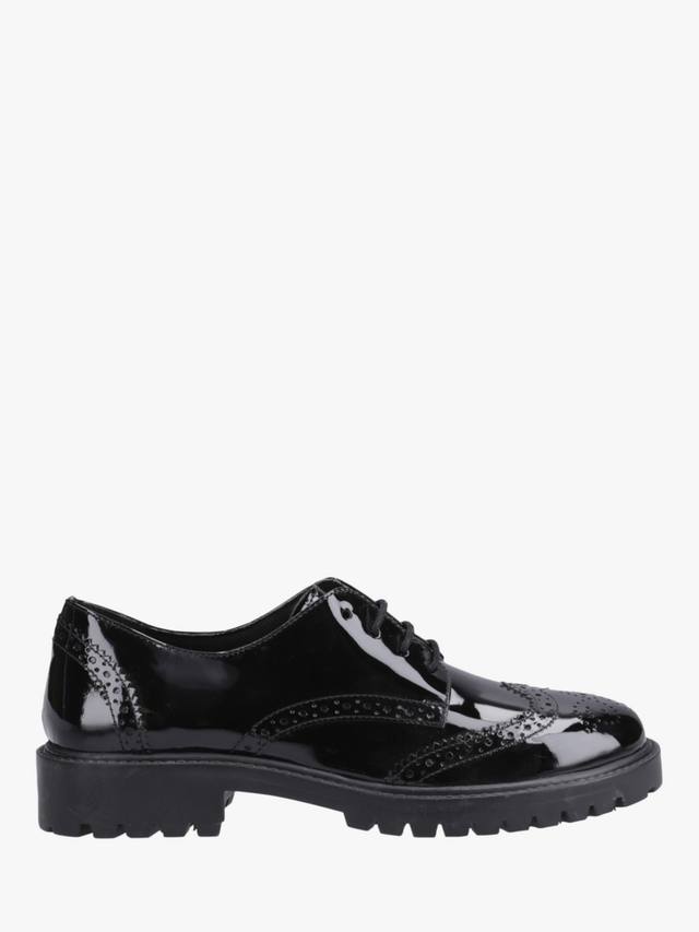 

Детские школьные туфли Athena Senior из лаковой кожи Hush Puppies, Black