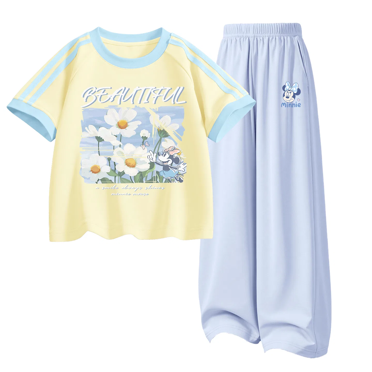 Детский спортивный костюм 2 предмета Disney, Summer Flower Honey Match Yellow+Di L Playful Nini Breeze Blue