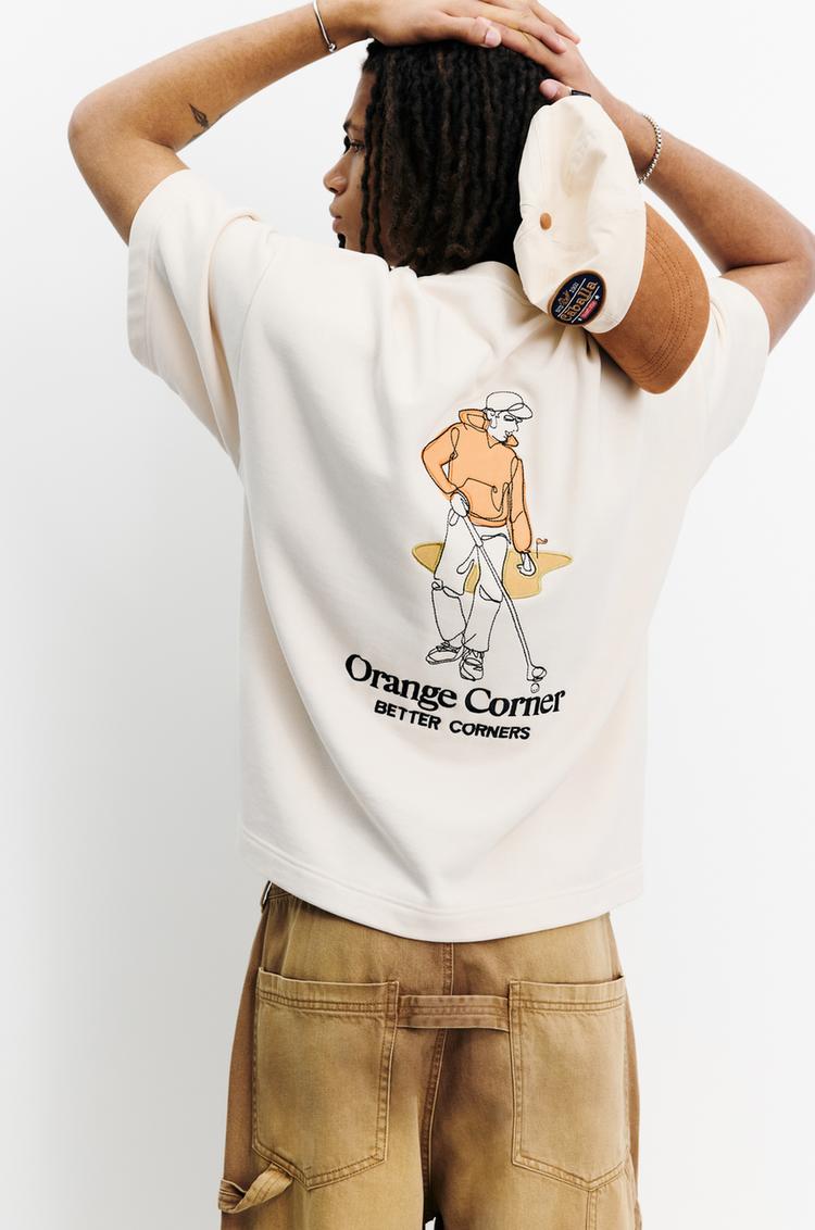 

Свитшот для гольфа с коротким рукавом Pull And Bear, экрю