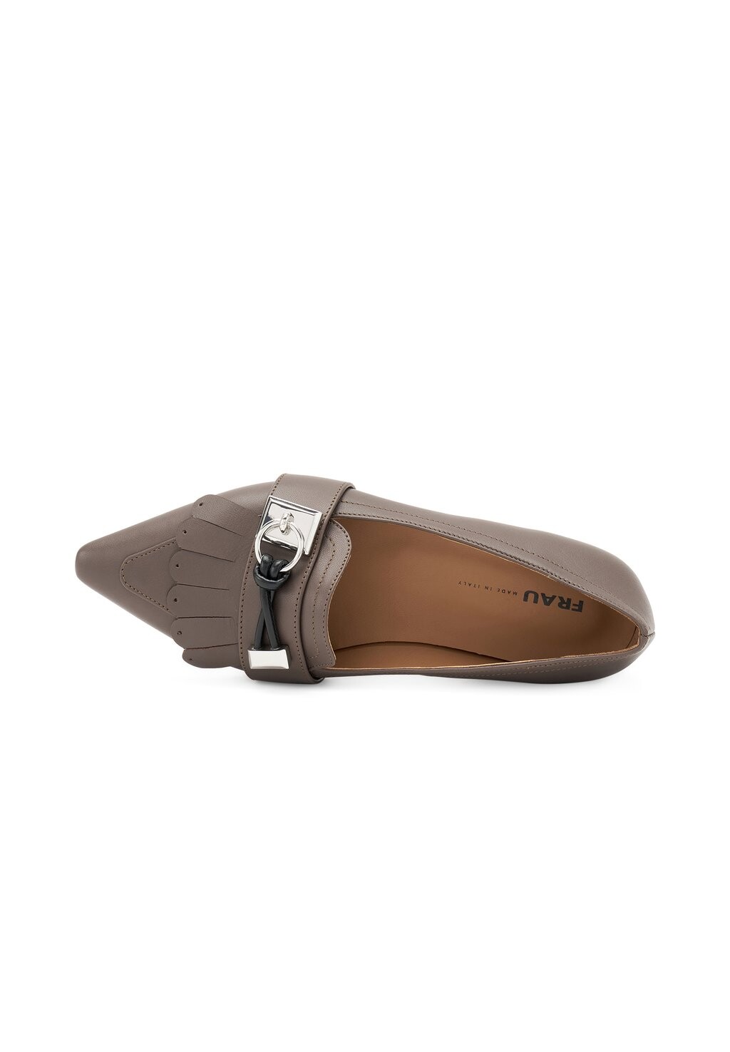 

Балетки POINTED-TOE FLATS WITH MAXI-FRINGING Frau Shoes, серый