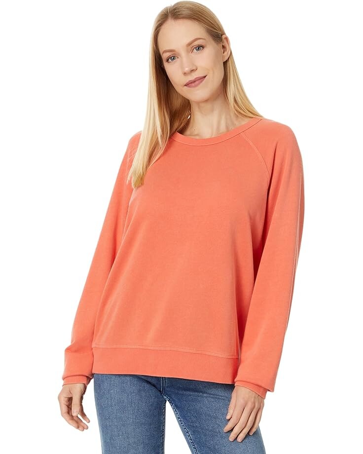 

Свитер Faherty Coastal Cloud Crew, цвет Hot Coral