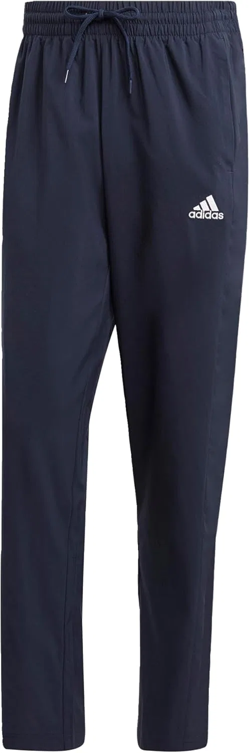 Брюки adidas Aeroready Essentials Stanford с открытым низом и вышитым небольшим логотипом – спортивные штаны – мужские