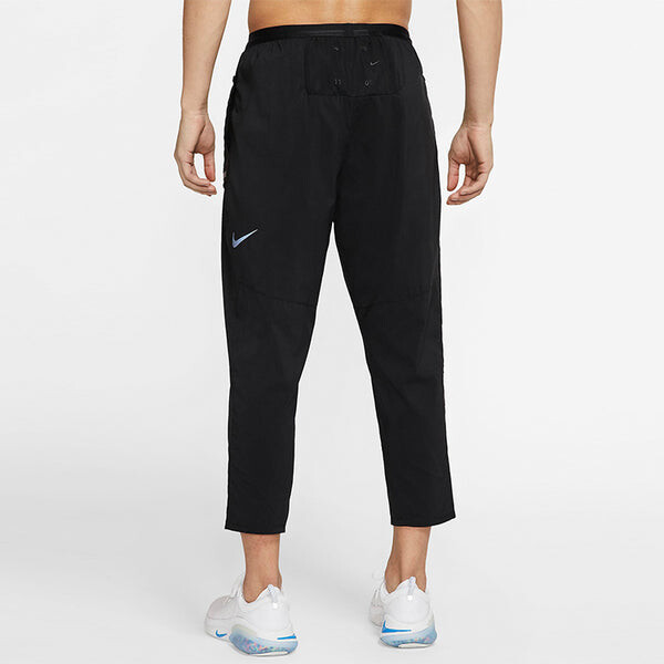Брюки solid color casual running pants black Nike, черный — фото 4
