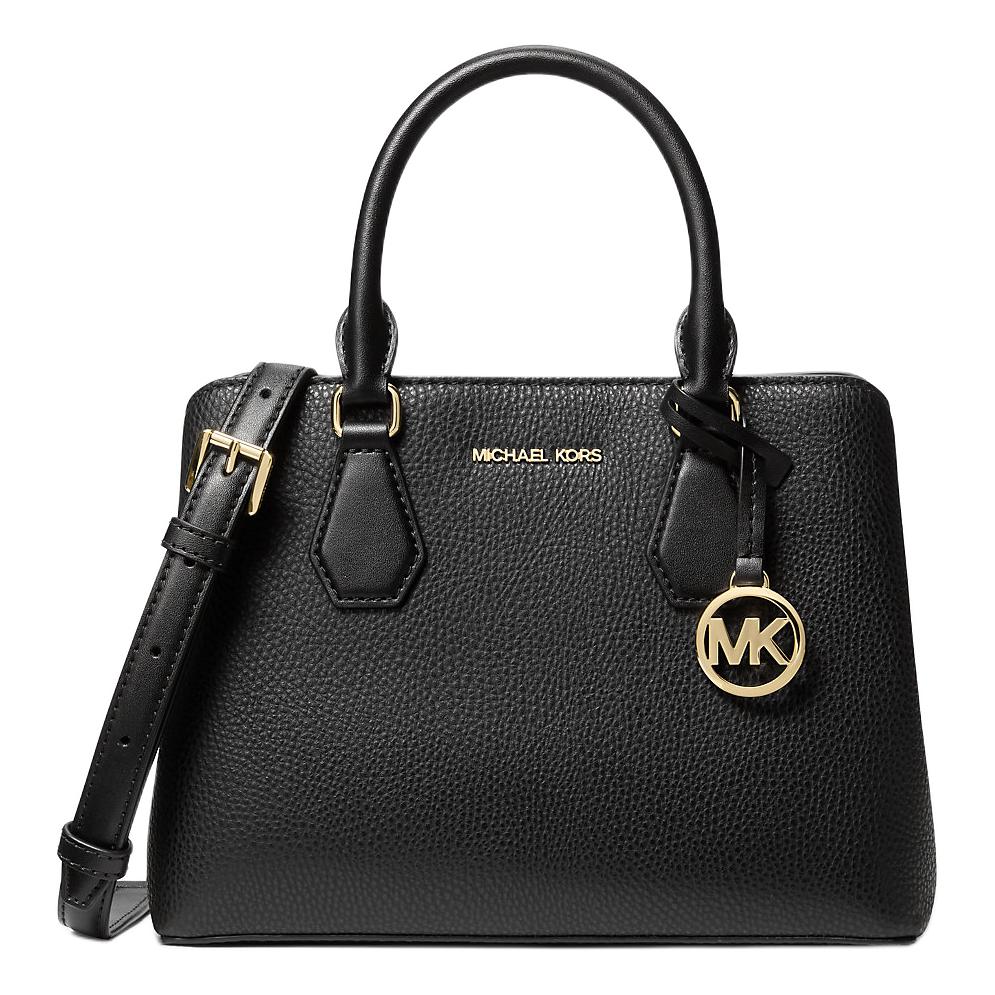 

Michael Kors Женская маленькая сумочка Camille из искусственной кожи, черная