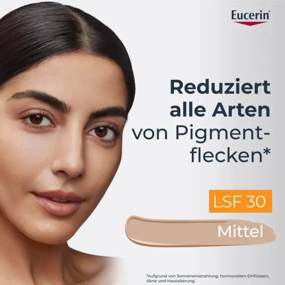 Крем для лица SPF EUCERIN Тонирующий дневной Anti-pigment, средний тон — фото 2