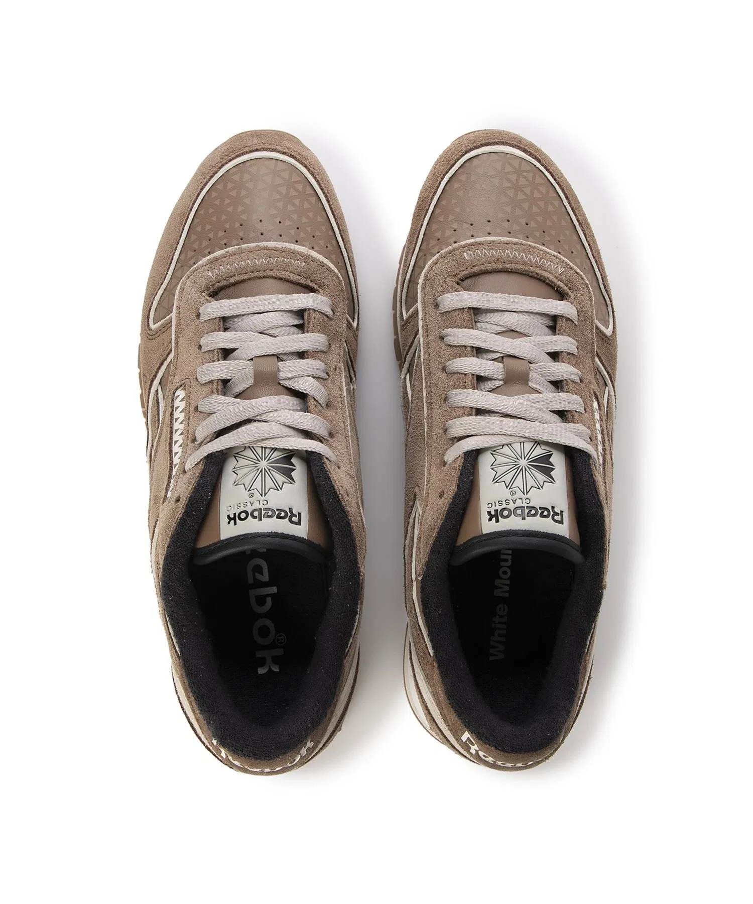 Унисекс кожаные кроссовки CLASSIC LEATHER Reebok коричневые — фото 4