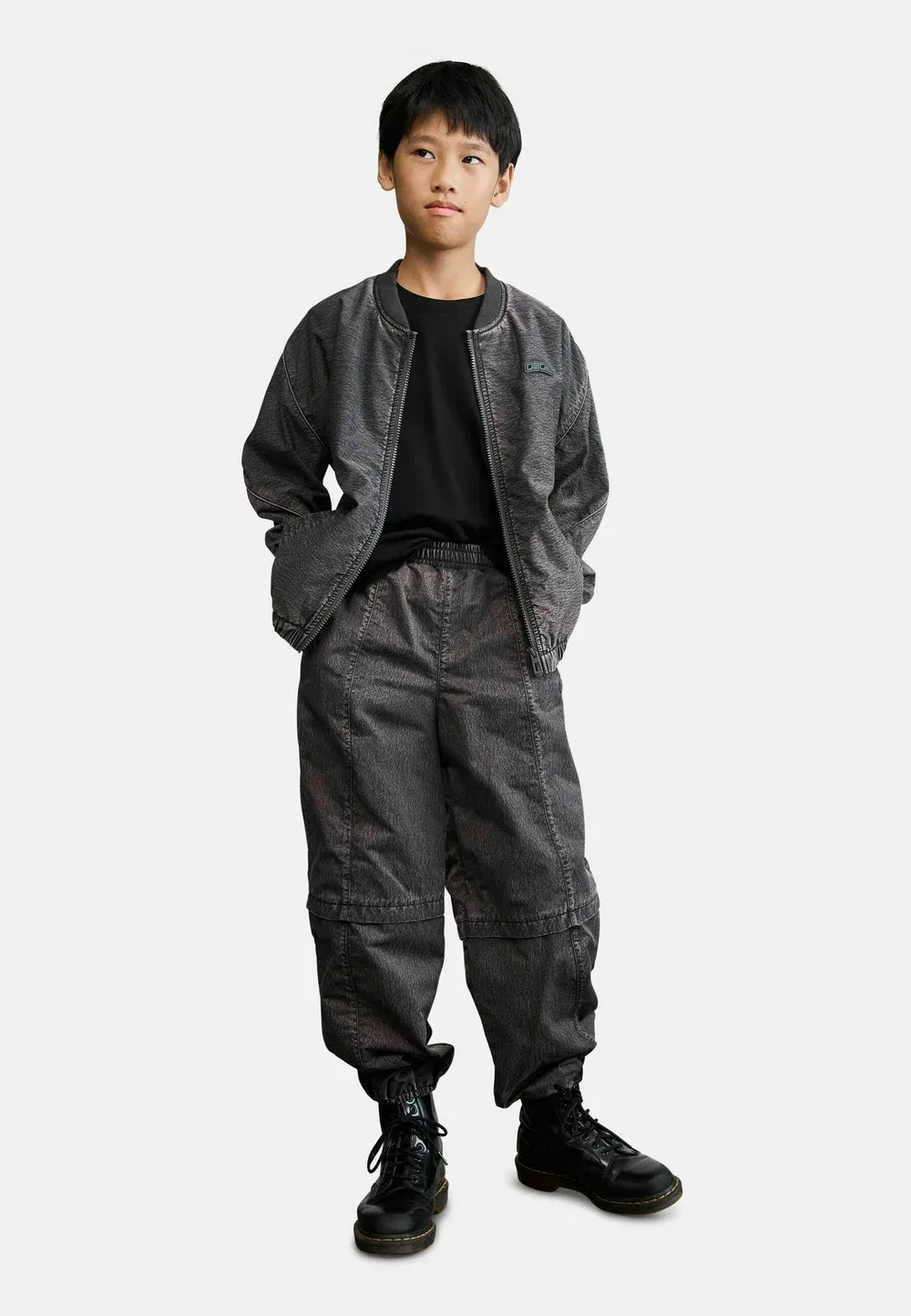 Длинные шаровары - джинсы свободного кроя Desigual, Gray