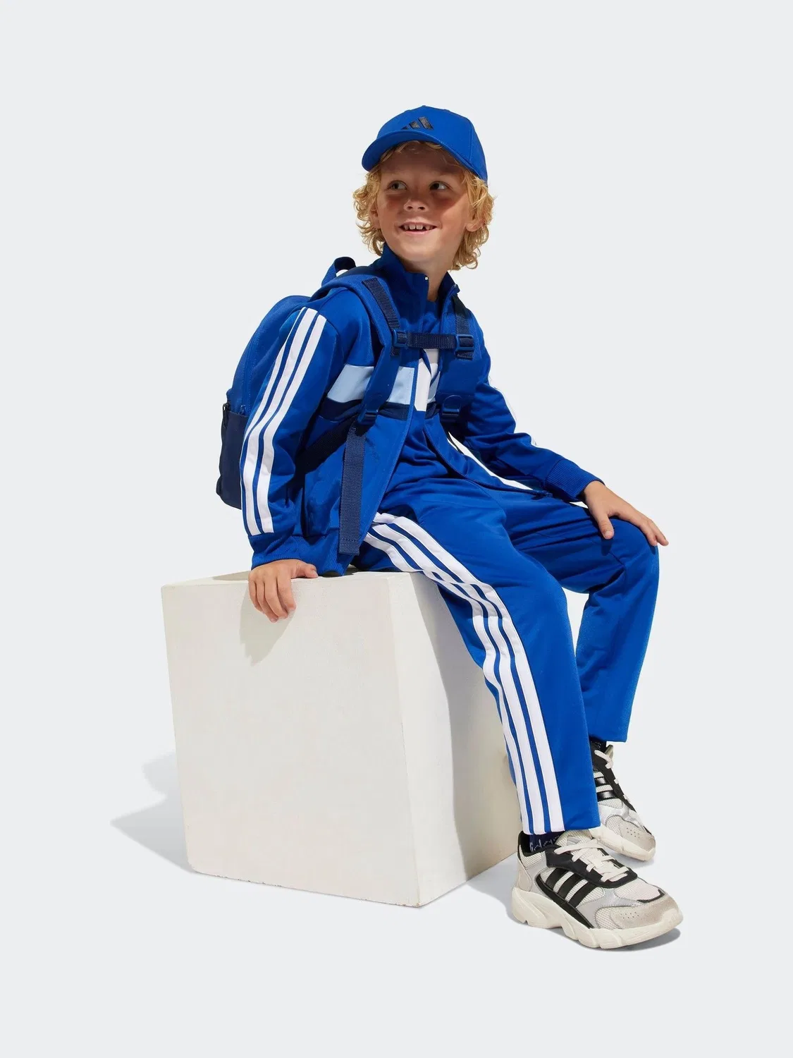 Спортивный костюм Tiberio 3-Stripes adidas, синий — фото 3