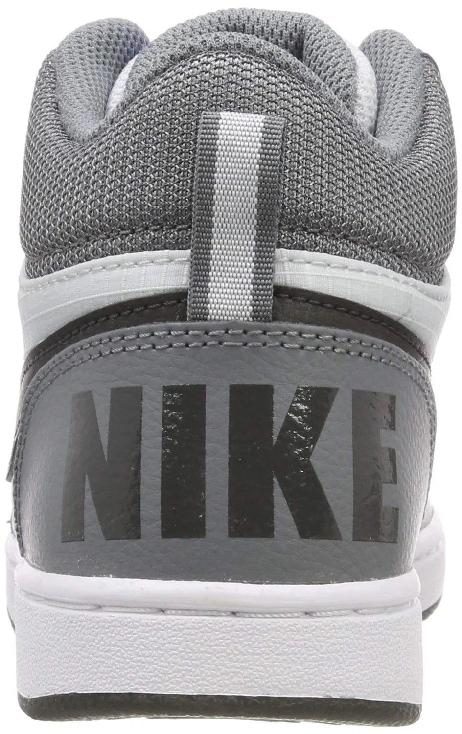 Детские баскетбольные кроссовки с высоким берцем Court Borough Mid NIKE, Grey Cool Grey Anthracite Pure Platinum — фото 3