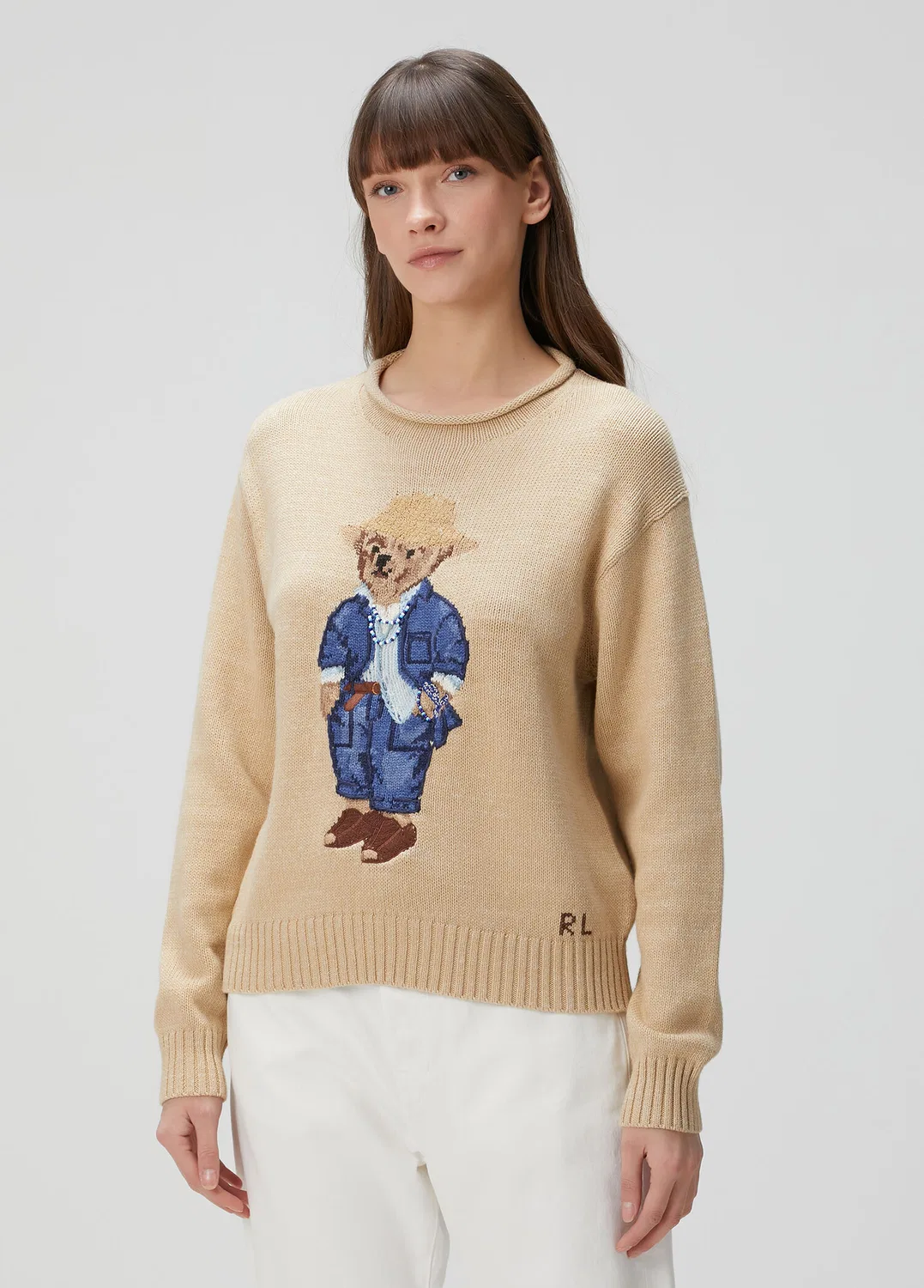 Свитер Polo Bear с вышивкой Polo Ralph Lauren, bej — фото 3