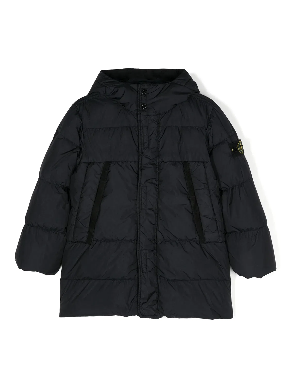 Куртка с утеплителем и эмблемой компаса Stone Island, черный