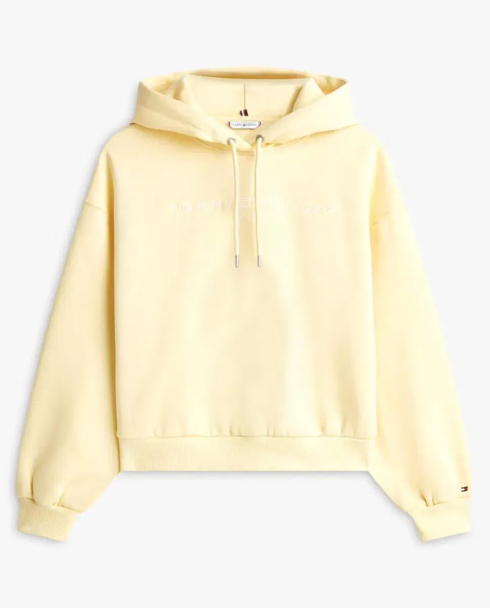 Женская худи с вышивкой Tommy Hilfiger, Yellow — фото 4