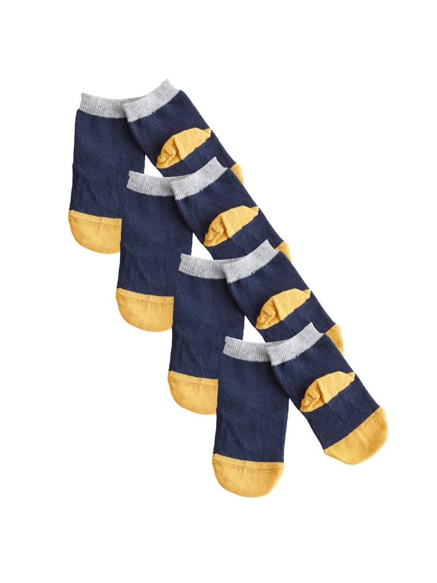 Носки Albero Natur 'Bio-Baumwoll-Kindersocken-4er Pack' в цвете Marine Blue