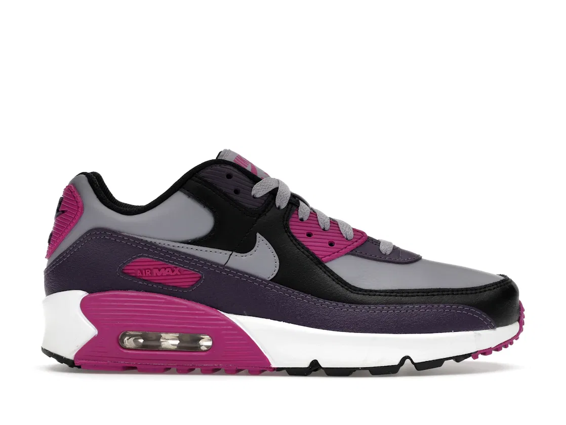 Детские кроссовки Lifestyle Nike Air Max 90, Cement Grey/Black/Dark Raisin/Cement Grey