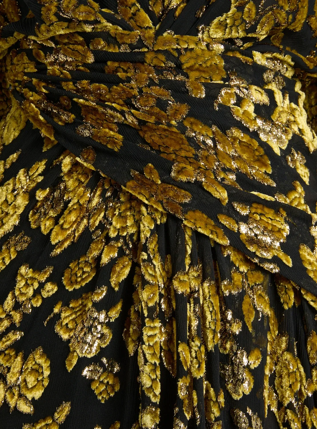 Длинное бархатное жаккардовое платье BALMAIN, мультиколор — фото 3