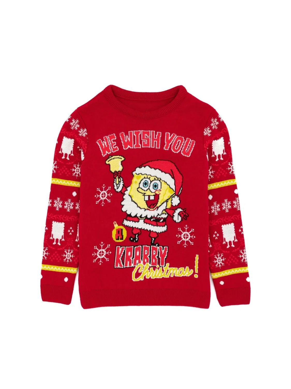 Джемпер Christmas с принтом Sponge Bob Square Pants Vanilla Underground, красный