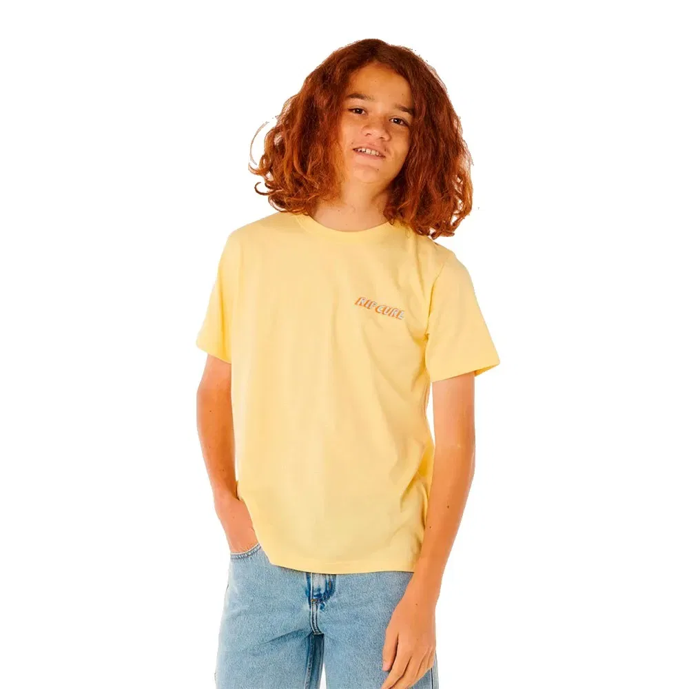 Детская футболка с принтом Eternal Shred Logo Rip curl, Yellow