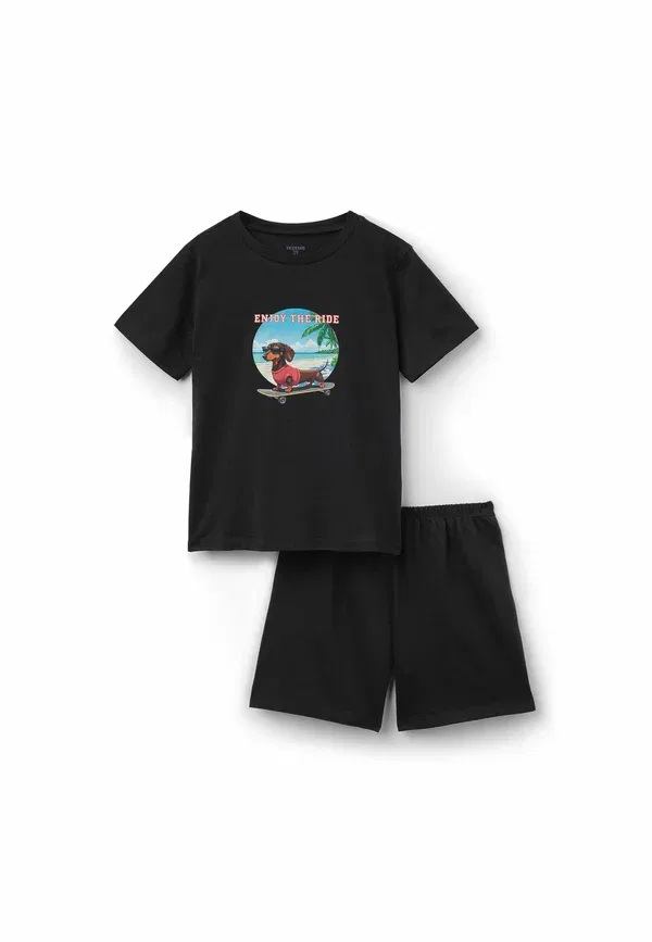 Пижама с принтом Dachshund print Tezenis, черный