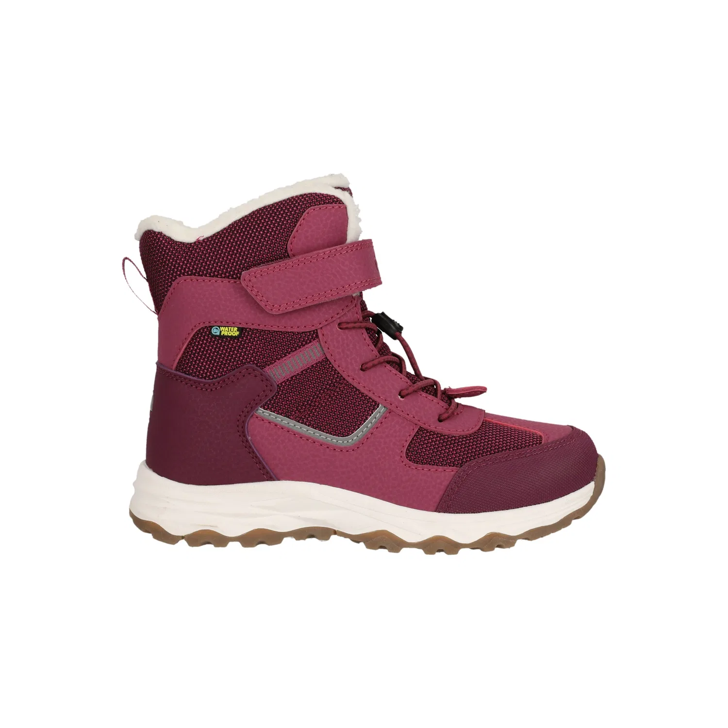 Детские зимние ботинки водонепроницаемые BALFUL KIDS BOOT WP V2 ZIGZAG, Dark Purple