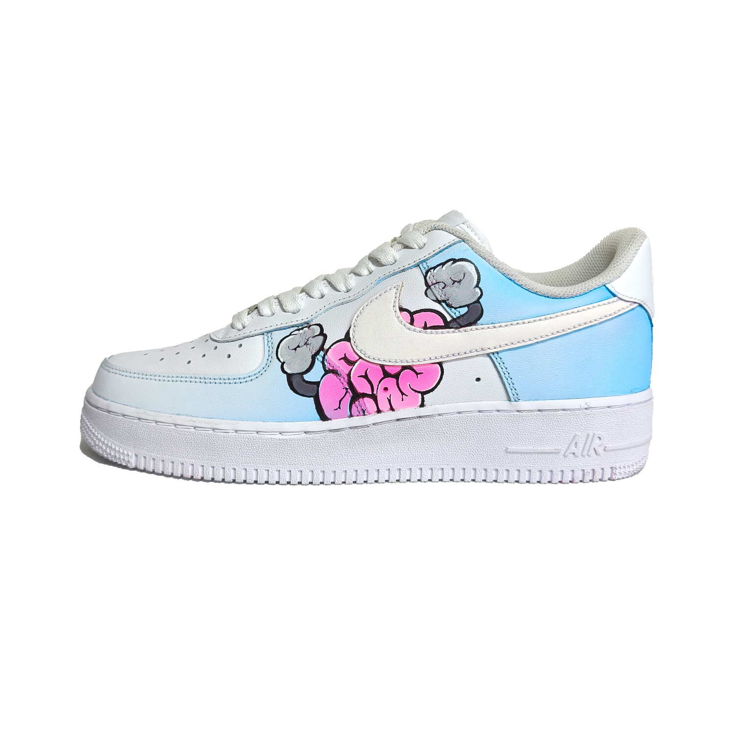 

Кроссовки Nike Air Force 1 Skateboarding Shoes Unisex Low-top White/Blue/Pink, белый