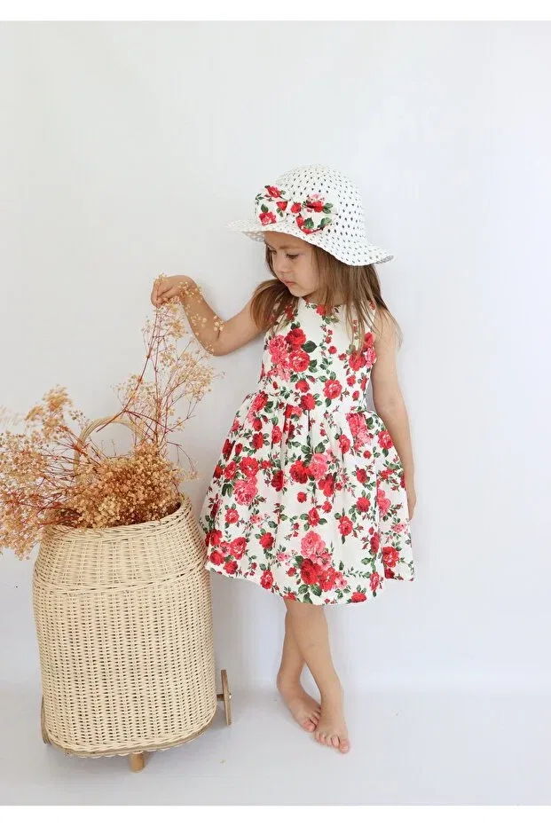 Детское платье для девочек с длинным рукавом marian Colored Baby, Red — фото 3