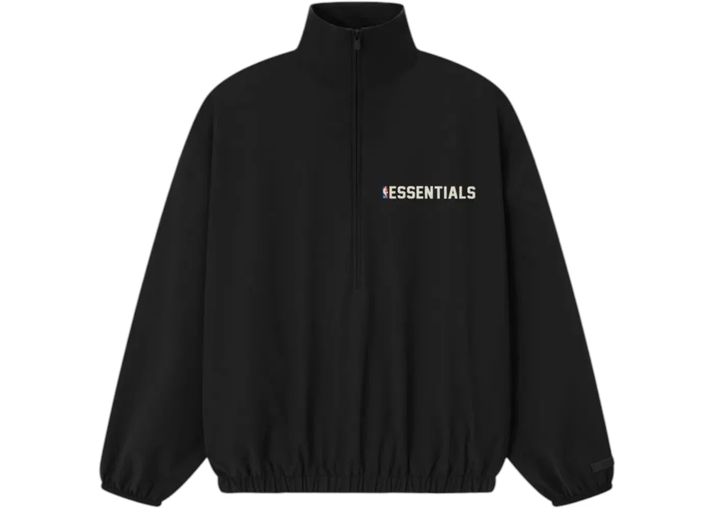 Мужская куртка-олимпийка с молнией наполовину Fear of God Essentials, Black