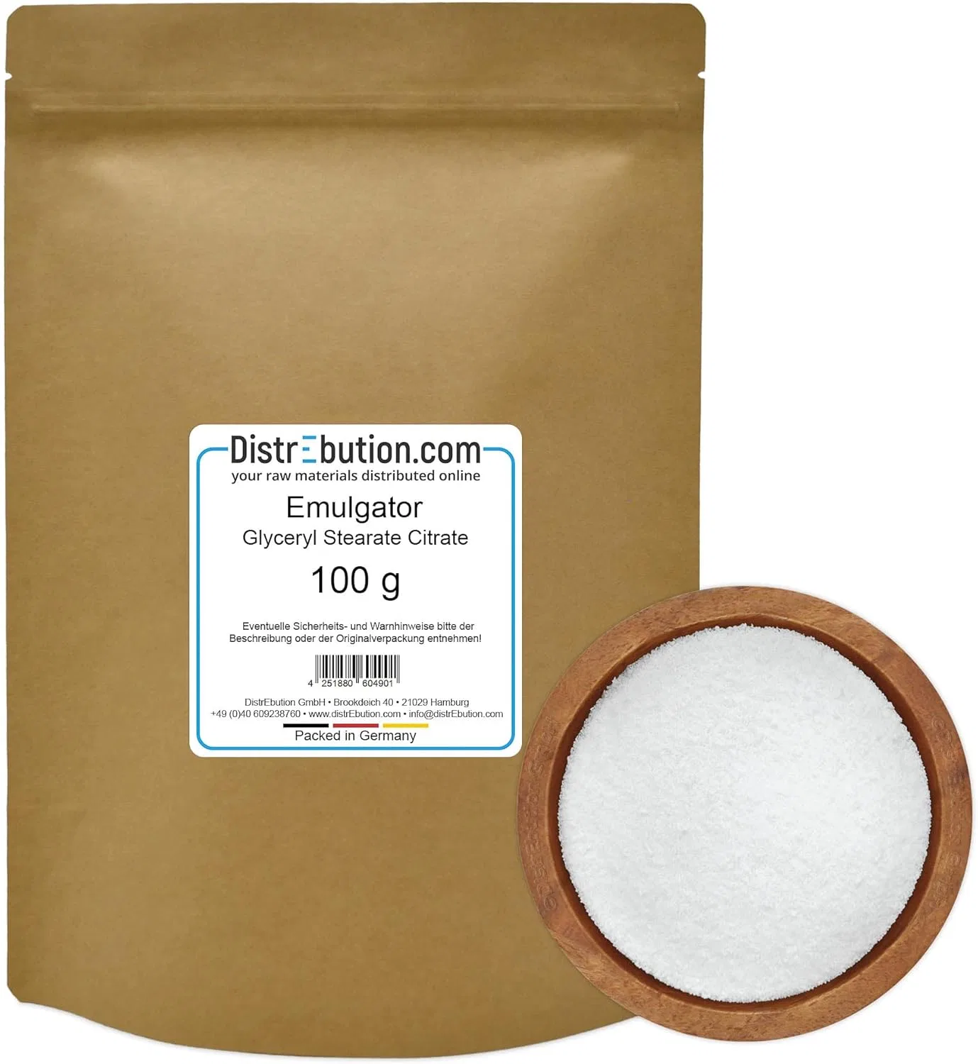 Эмульгатор Glyceryl Stearate Citrate, DistrEbution, 100 г