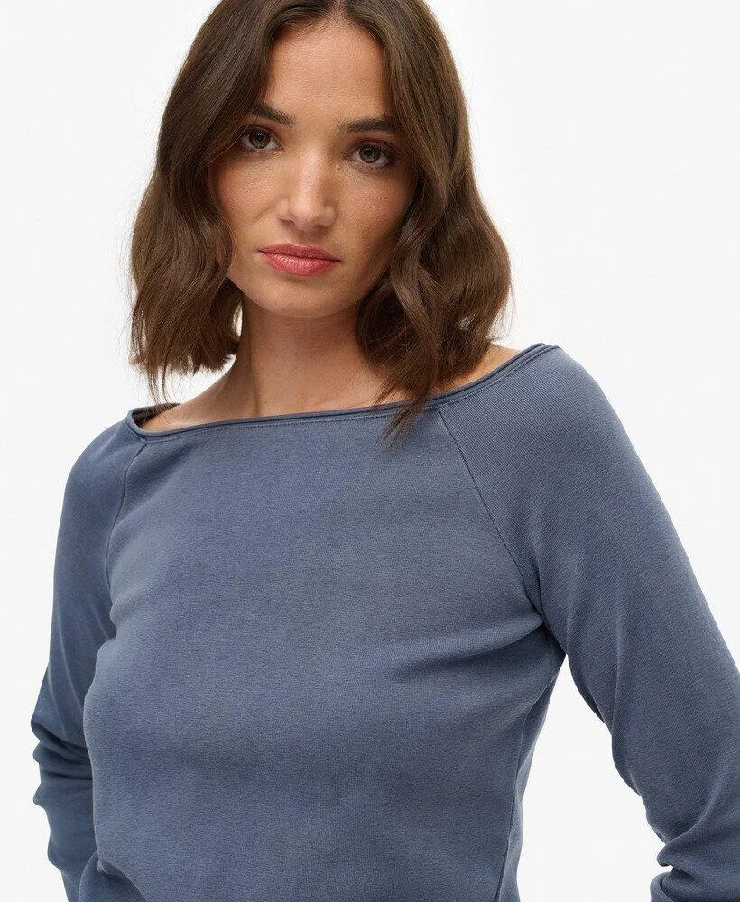 Женский топ без рукавов Bardot Superdry, Blau