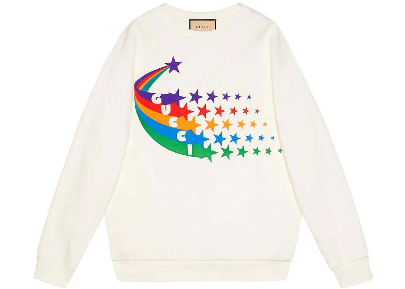 Женский свитшот с принтом Shooting Star Gucci, White