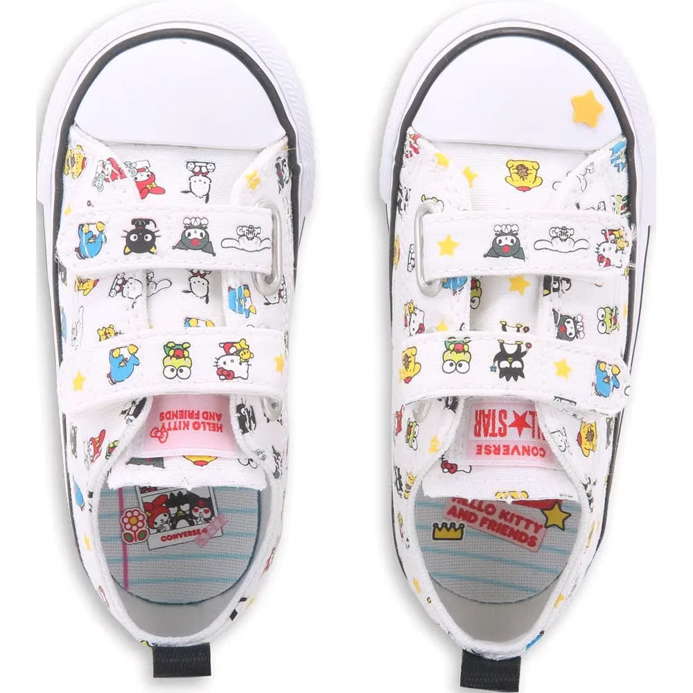 Детские низкие кроссовки Chuck Taylor All Star 2V для малышей Converse, White/Hello Kitty — фото 4