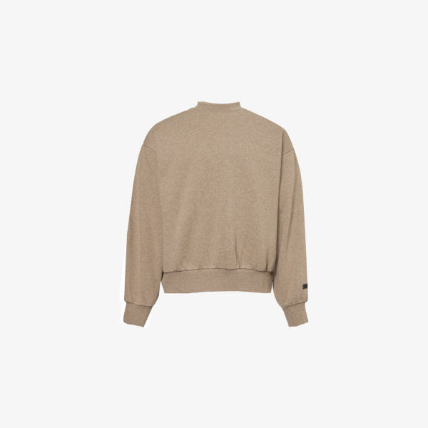 

Свитер Fear Of God Essentials с логотипом из хлопкового микса, бежевый
